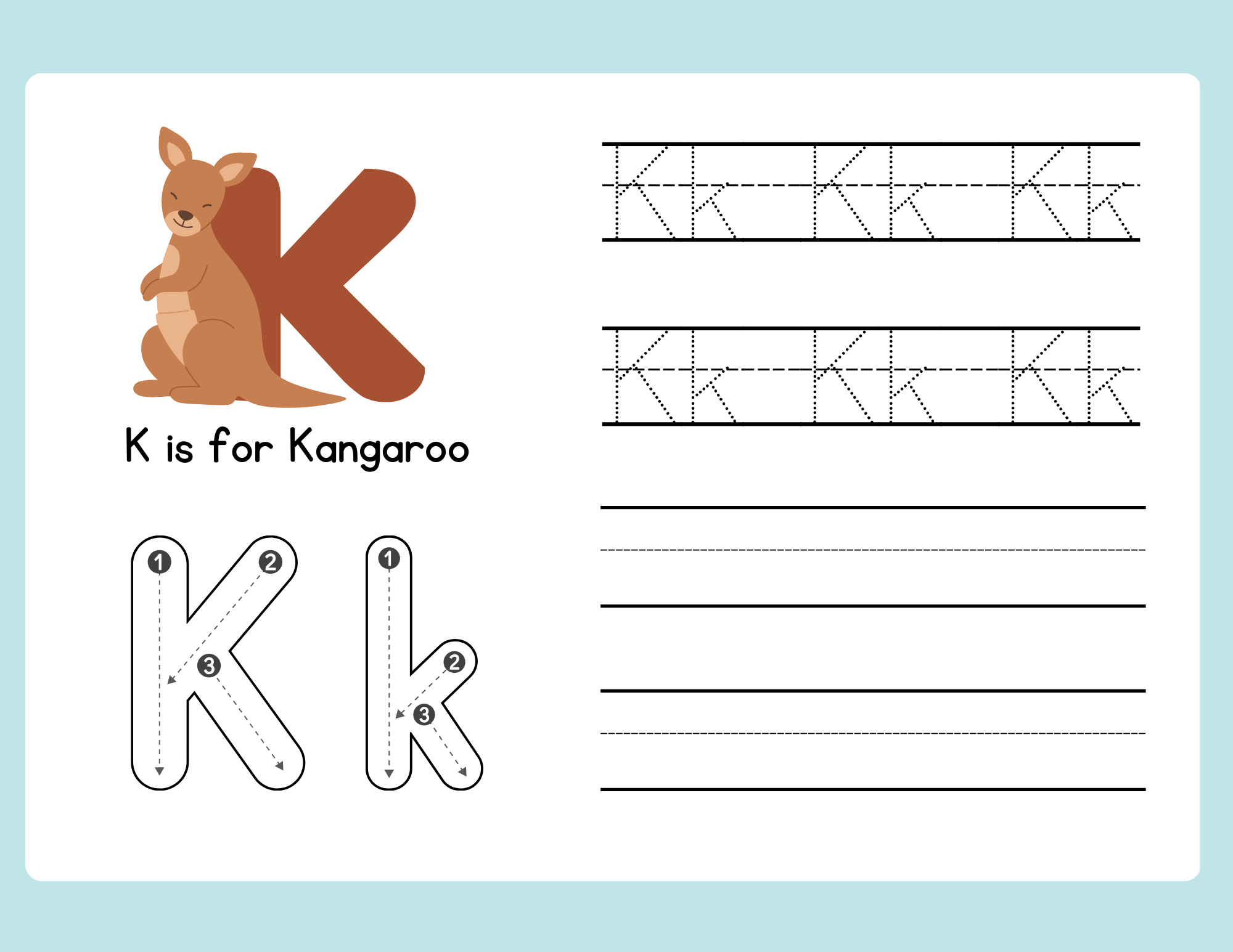 k for kangaroo