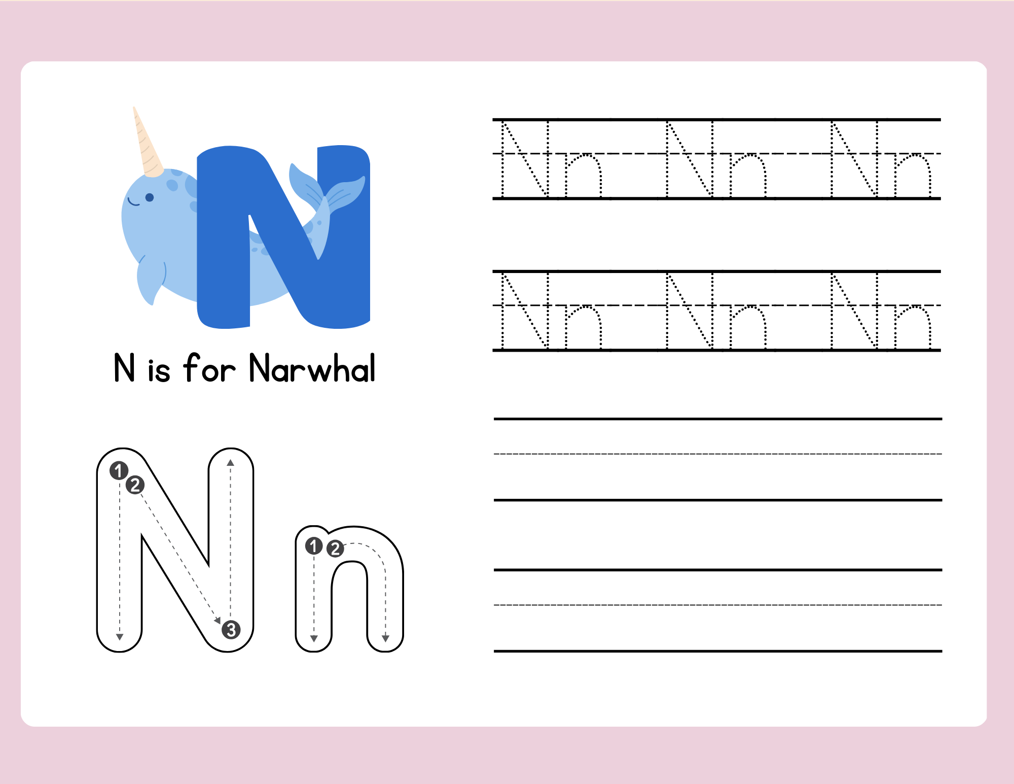 n for narwhal