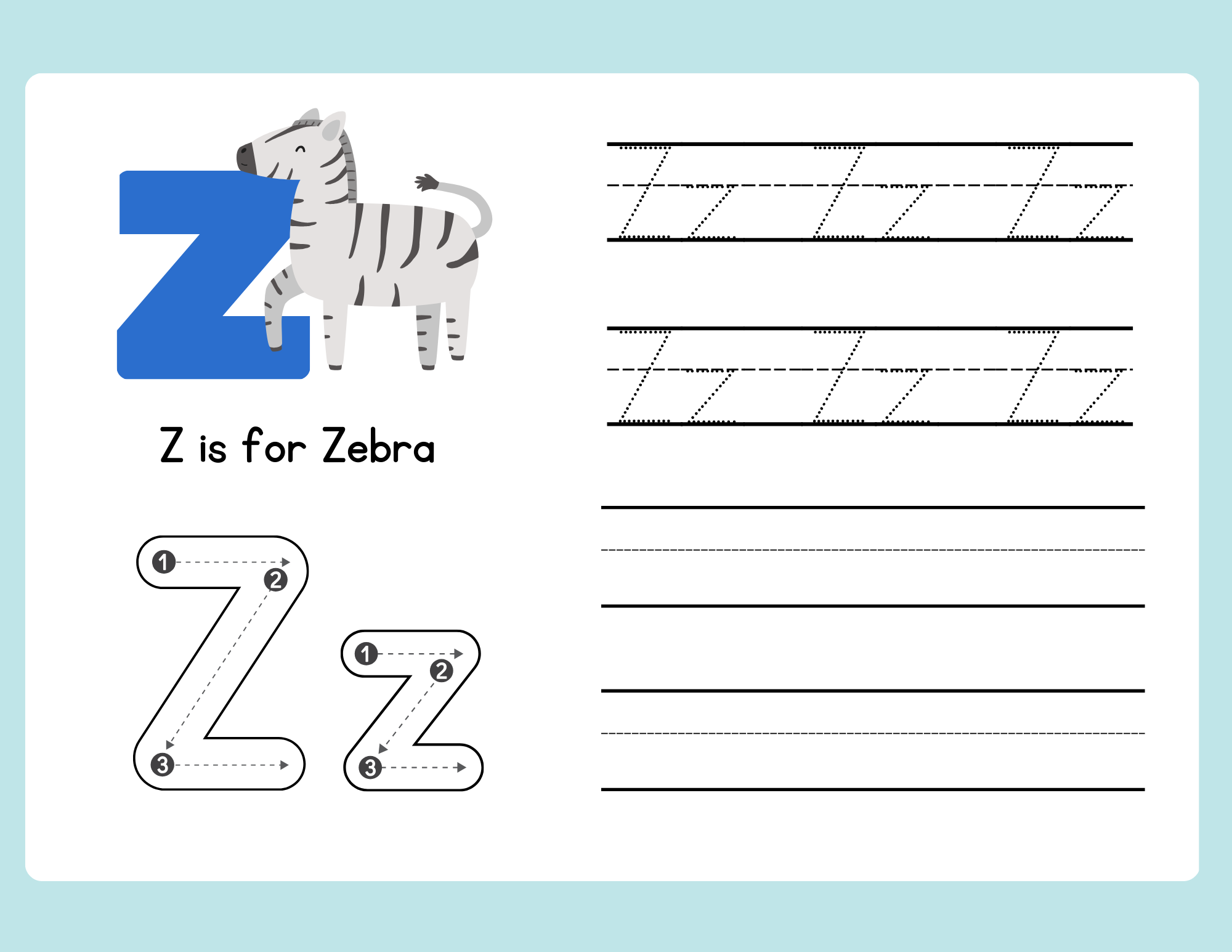 z for zebra